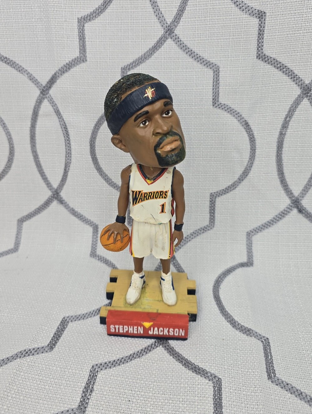 NBA Golden State Warriors Stephen SGA 7" H Jackson Bobble Head Rare READ BELOW